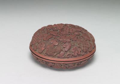 图片[2]-Carved lacquer box with pattern of gourds, Qing dynasty (1644-1911)-China Archive